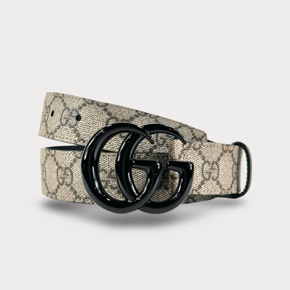 Gucci Beige and Black Women's Belt